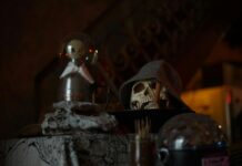 Signs a Voodoo Spell Is Working on My Ex: What to Expect and How Long Results Take Eerie still life with a skull and decor for a spooky Halloween atmosphere. - signs a voodoo spell is working on my ex